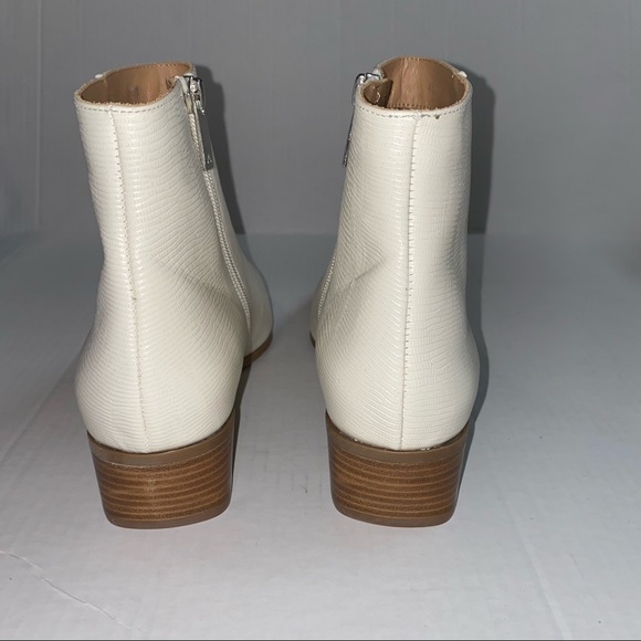 Aquatalia Fuoco Water Resistant Croc Embossed Leather Bootie NWT/Box - Picture 7 of 13